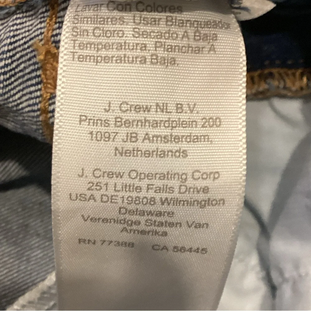 J Crew Medium Wash Full Length Wide-Leg Jeans, Size 29T - Picture 15 of 16